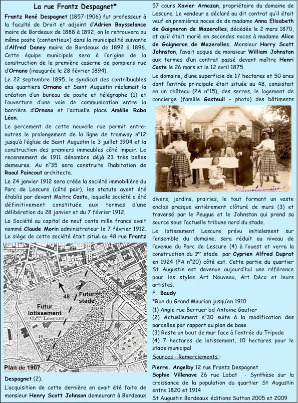 Rue Frantz Despagnet à Bordeaux