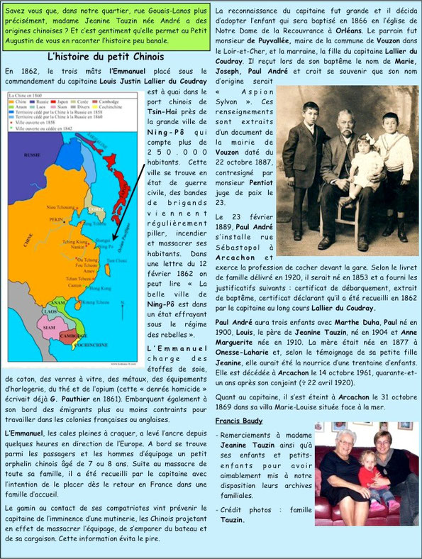 Le petit chinois et Saint Augustin