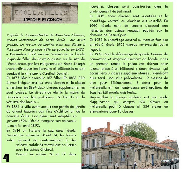 Ecole Flornoy à Bordeaux